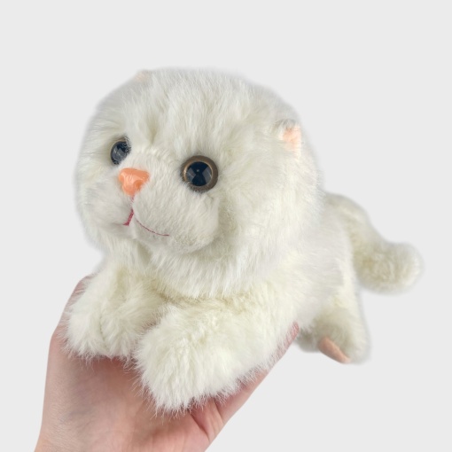 Мягкая игрушка "Lazy Cat" белый, 25см