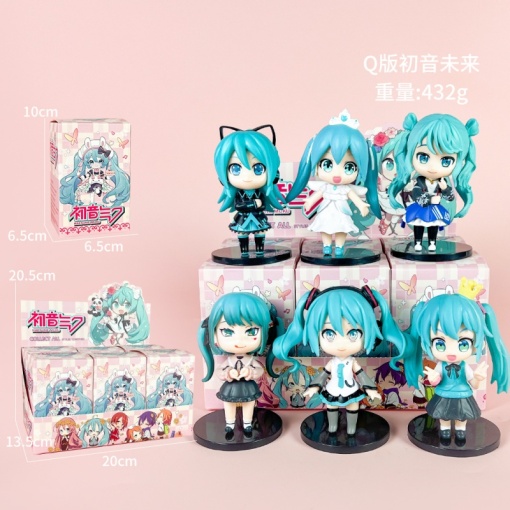 Набор фигурок "Hatsune Miku" different outfits №Q, в ассортименте 6шт оптом