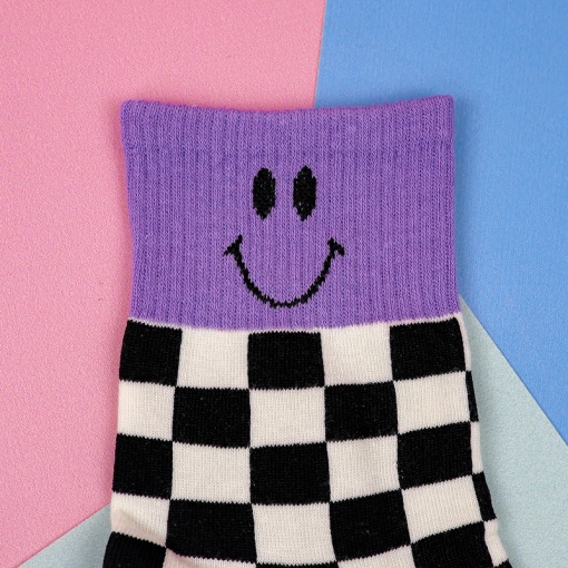 Носки "Smile" фиолетовые, р.37-41