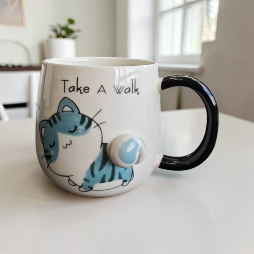 Кружка "Cat Take a walk" 400мл оптом со склада!