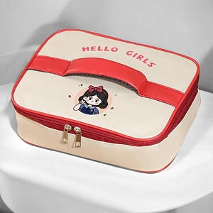 Термосумка "Hello girls" бежевый оптом со склада в Москве