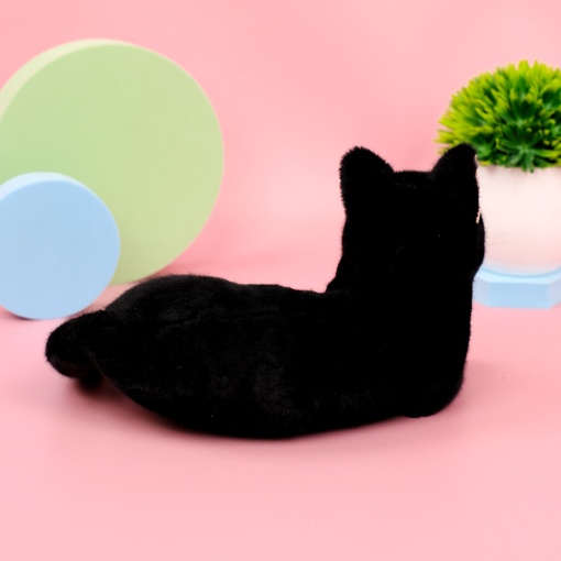 Мягкая игрушка "Кошка" черный, 30см
