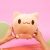 Мягкая игрушка-подушка "Котик-рыбка" коричневый, 30 см