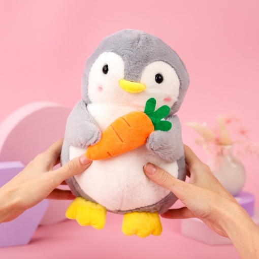 Мягкая игрушка "Пингвин с морковкой" 25 см