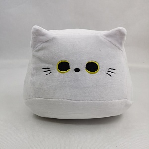 Мягкая игрушка "Котик" белый 20см