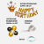 Набор шаров "Happy Birthday" gold оптом