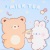 Зеркальце карманное "Bear&Bunny" 829CP, в ассортименте