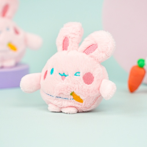 Мягкий брелок "Funny Bunny" розовый, 10 см