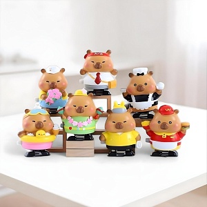 Набор заводных игрушек "Little Capybara", в ассортименте 6шт