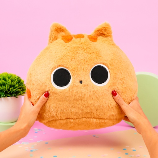 Мягкая игрушка-подушка "Кот" коричневый, 30 см