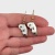 Серьги "Котики" №E5867-7, белый