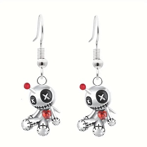 Серьги "Voodoo Doll" человечек