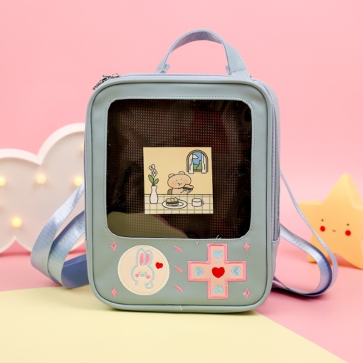 Рюкзак кож.зам."Game console" синий
