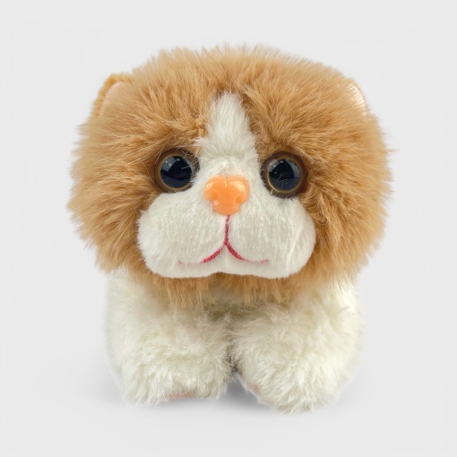 Мягкая игрушка "Lazy Cat" коричнево-белый, 25см