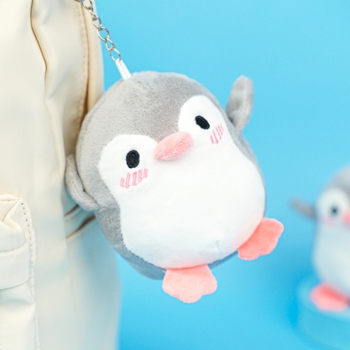 Мягкий брелок "Penguin" серый, 11 см