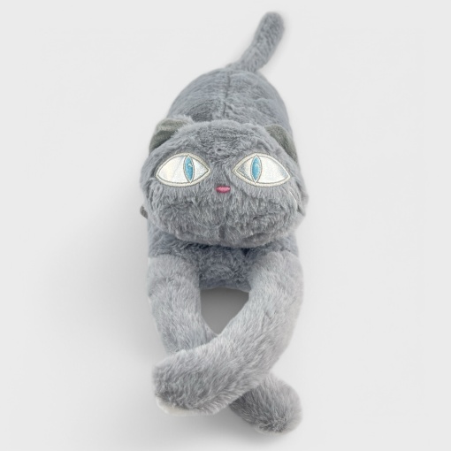 Мягкая игрушка "Котик с лапками" серый, 70см