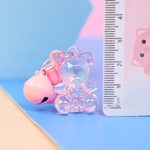 Брелок "Crystal Bear" розовый, Q725-5