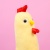 Мягкая игрушка "Курочка" желтый, 60см 