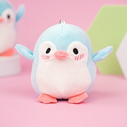 Мягкий брелок "Penguin" голубой, 11 см