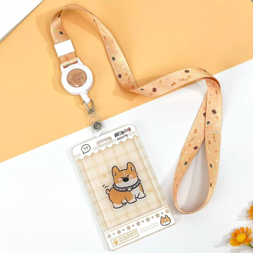 Чехол для карты "My Dog" happy, оранжевый