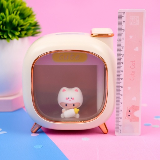 Мини-увлажнитель "Cute TV" бежевый (USB) оптом