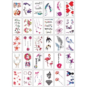 Временная татуировка "Characters" SN-30, 5.7x9.7 см, в ассортименте