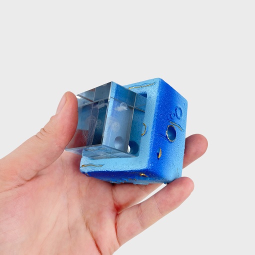Ночник "Cube" 3D медуза, 6х6х3.5см оптом