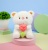 Мягкая игрушка "Мишка с цветком" 25см, в ассортименте 1 шт.