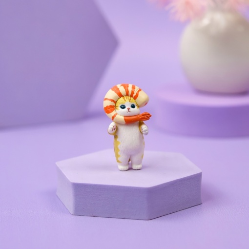 Набор фигурок "Shrimp cat" 5-6 см, 5 шт оптом