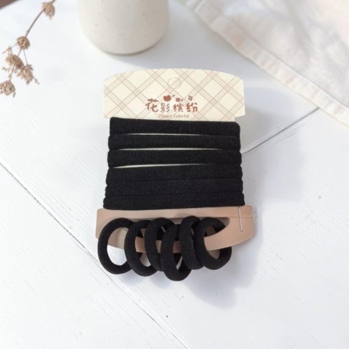 Набор резинок для волос "Classic black"