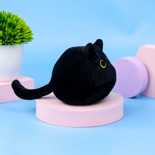 Мягкая игрушка "Котик" черный 20см