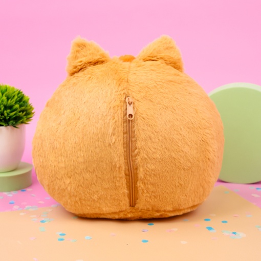 Мягкая игрушка-подушка "Кот" коричневый, 30 см