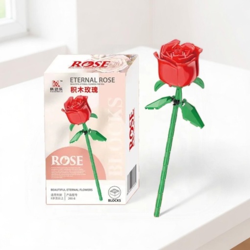 Конструктор "Eternal rose" красный №260-8 (240 деталей) [М_08]