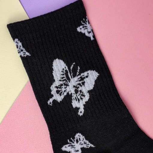 Носки "Butterfly №8" черный, 37-42 р.