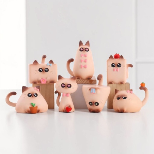 Набор фигурок "Surprise", Siamese Cat №142, в шоу-боксе 6шт оптом