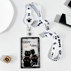 Чехол для карты "Black cat" miao