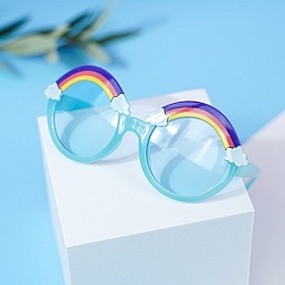 Солнцезащитные очки с чехлом "Rainbow" blue