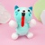 Мягкая игрушка "Конфетная кошка" зеленый, 20см