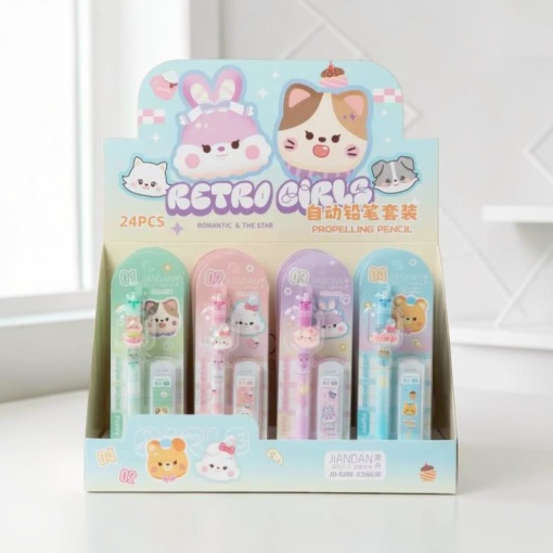 Набор карандашей "Retro Cute" №5206 в шоу-боксе, 24шт