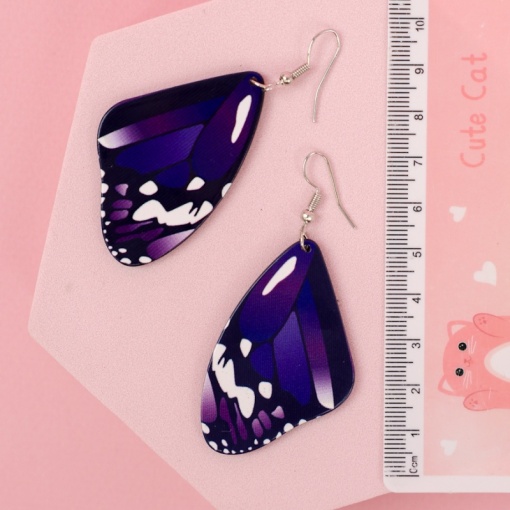 Серьги "Butterfly Wings" фиолетовый