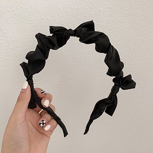 Ободок "Bow" черный