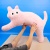 Мягкая игрушка-подушка "Кошечка Мяу" розовый, 100 см