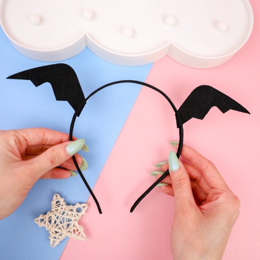 Ободок "Bat Wings", черный
