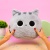 Мягкая игрушка-подушка "Кот" серый, 30 см