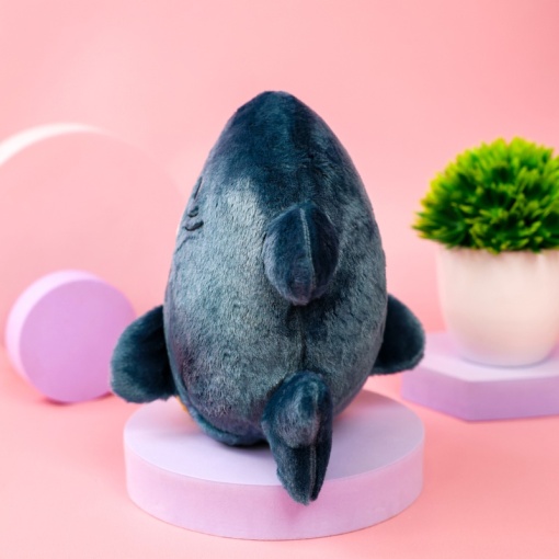 Мягкая игрушка "Котик в акуле" с нерпой, 20 см