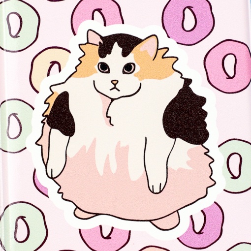 Обложка на паспорт "Fluffy" Cat, STORIZ