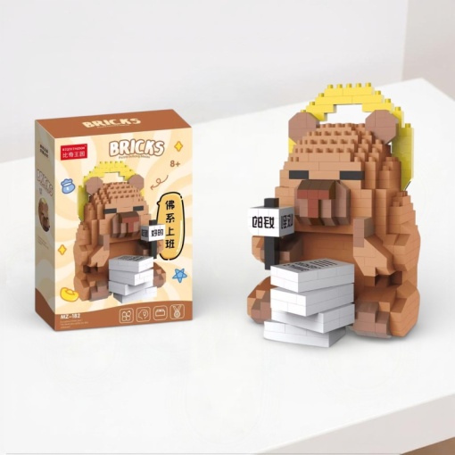 Конструктор "Bricks" капибара, буддийский стиль №MZ-182