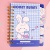 Мини-блокнот на пружине "Honey Bunny" 9,6*11,6 см, в ассортименте 1шт