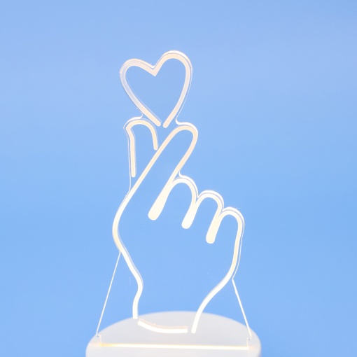 Ночник "Сердце" 3D (USB) оптом