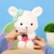 Мягкая игрушка "Медведь с клубникой" белый 25см